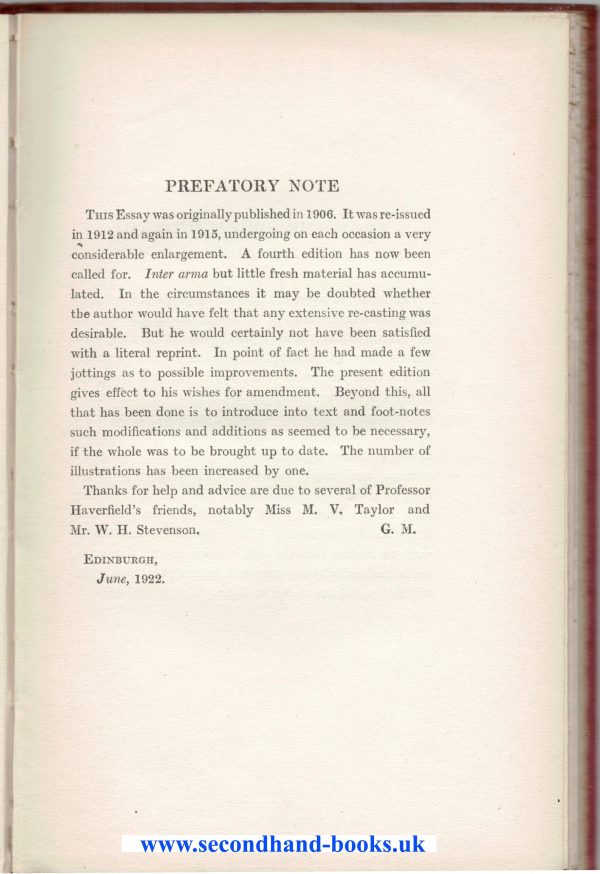 Romanization Of Roman Britain F Haverfield - Image 2